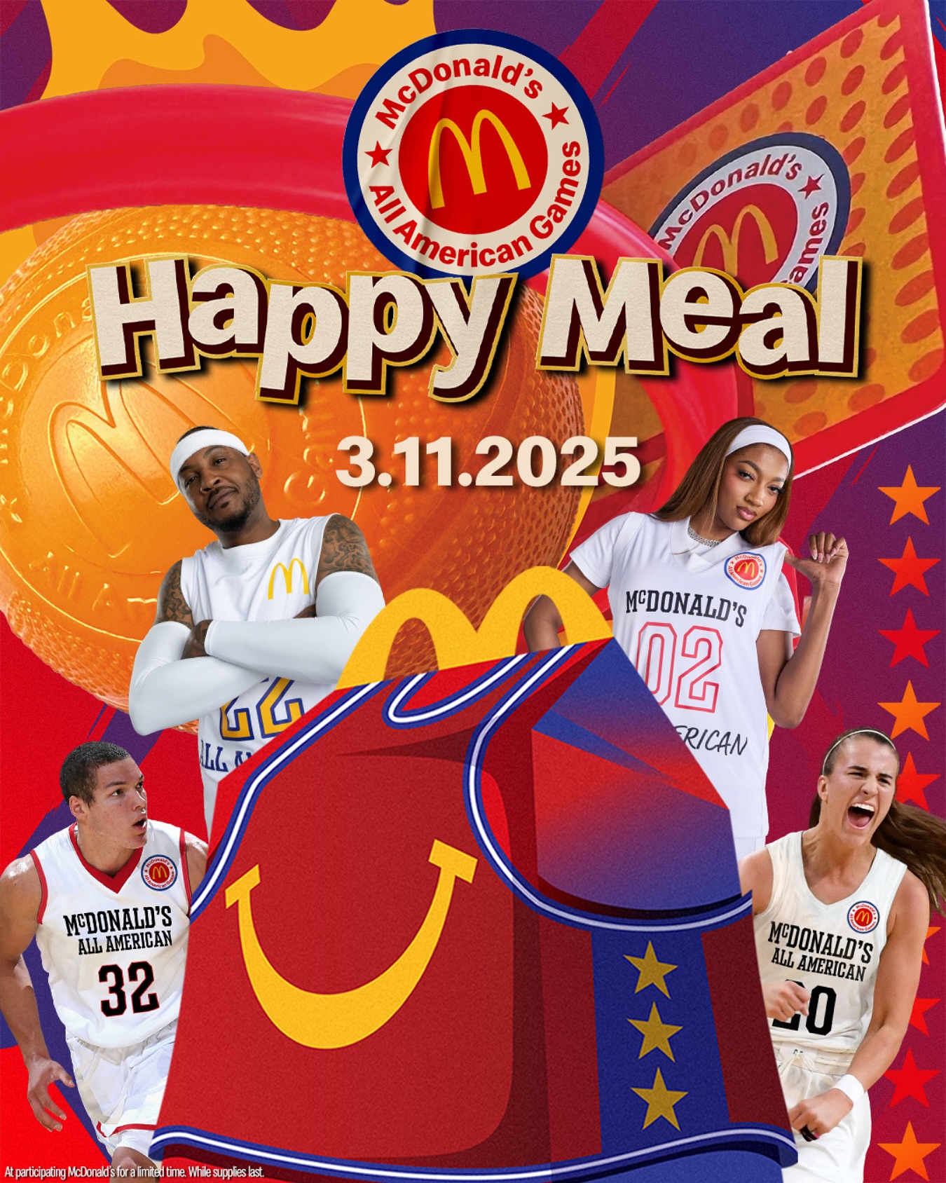 穿搭尺度大！WNBA球星安吉爾-里斯代言麥當勞全美高中籃球賽