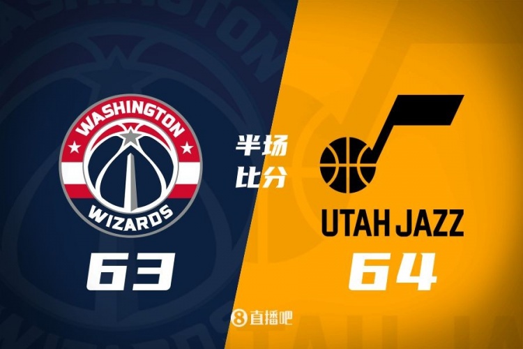 狀元之爭！半場戰(zhàn)報：奇才63-64落后爵士 薩爾20分&塞克斯頓16分