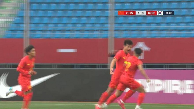 U22國足1-0韓國全場數(shù)據(jù)：控球率49%落后韓國，10射7正領(lǐng)先對手