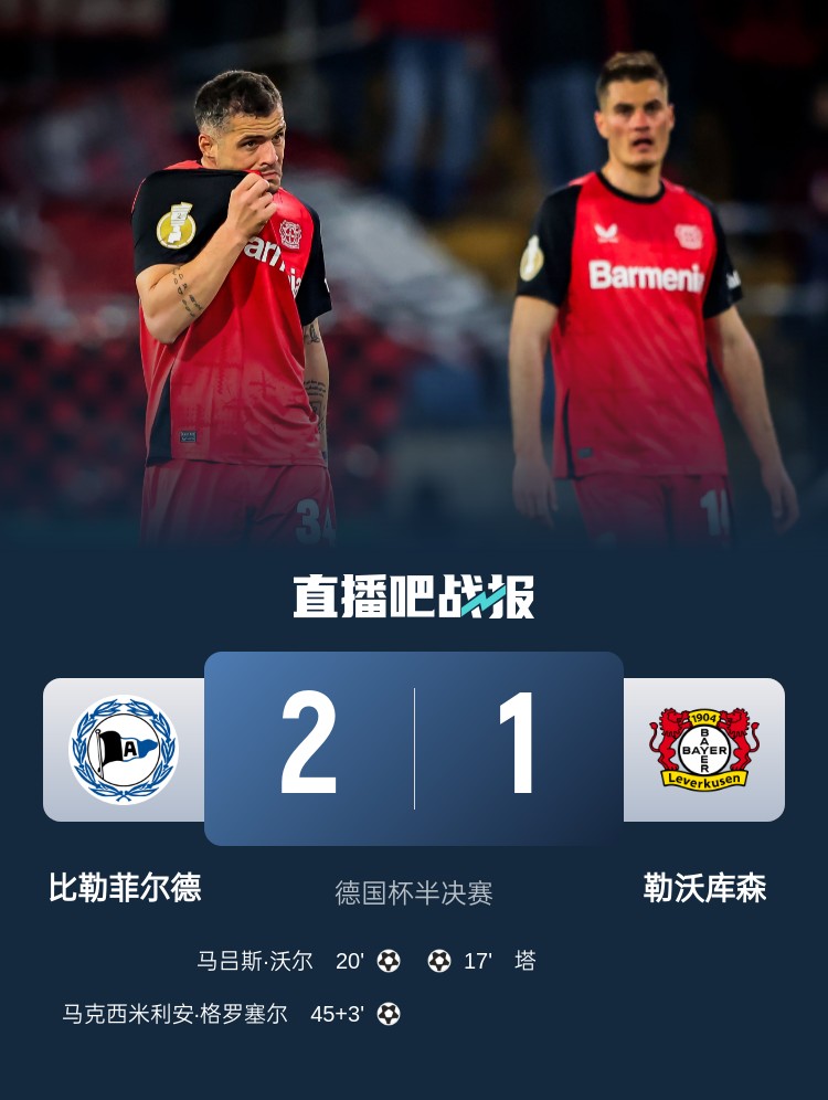 比勒菲爾德是史上第4支晉級德國杯決賽的德丙球隊，此前3隊未奪冠